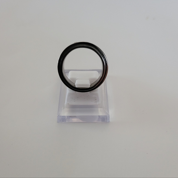 Stainless steel crystal, Fidget spinner ring size 7. - Picture 6 of 6